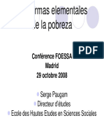 Las Formas Elementales de La Pobreza - FOESSA 2008