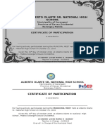 Alberto Olarte SR Certificate