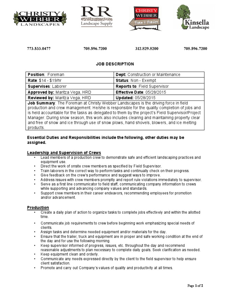 Foreman | PDF