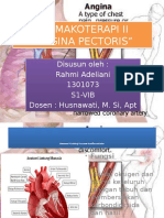 Farmakoterapi Ii "Angina Pectoris"