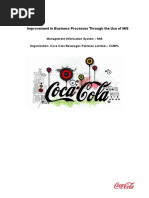 Download Management Information System Project - Coca Cola by Muhammad Talha SN330288530 doc pdf