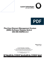 255400402R9.6.3.3 - V1 - Lucent Gateway Platform PlexView Element Management System (EMS) Release 9.6.3.3 Software Release Notice PDF