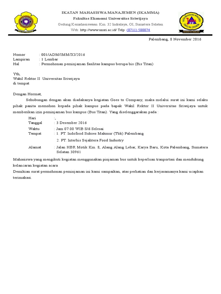 Contoh Surat Peminjaman Barang Yang Baik Dan Benar Delinewstv