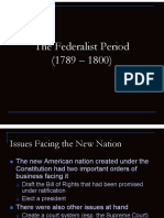 The Federalist Period