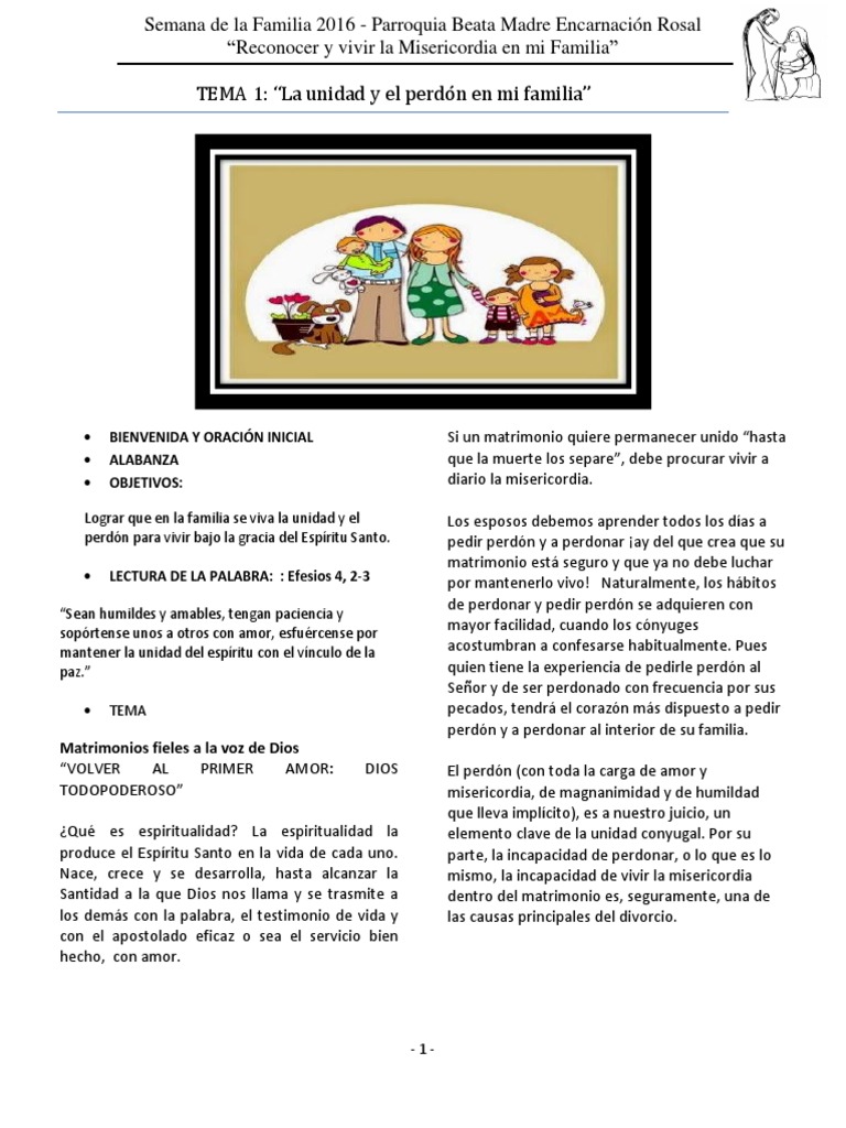 Perdón y Misericordia en la Familia | PDF | Perdón | Amor