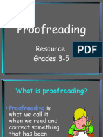 Proofreading: Resource Grades 3-5