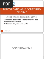 Discordância e Contornos de Grão