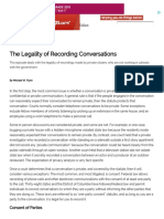 The Legality of Recording Conversations :: Quick and Dirty Tips ™