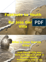 Footnote To Youth: By: Jose Garcia Villa