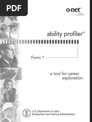 Ability Profiler ONET