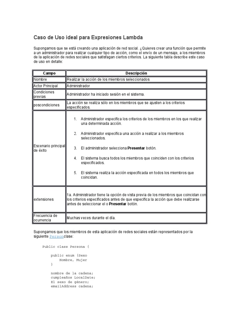 Expresiones Lambda Java Ejemplos
