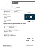 Grammar 1 Test PDF