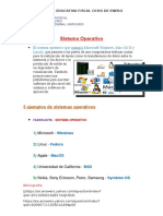 Sistema Operativo 5 Ejemplos