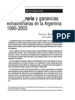 Renta agraria y ganancias extraordinarias en la Aegentina (Arceo, Rodriguez)