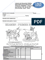 Examen 4 To Grado 1 Er Bim