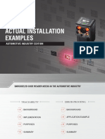 Actual Installation Examples: 1D/2D Code Reader
