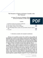 Amundsen - The Perception of Disease and Disease Causality in The New Testament