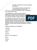 Beneficios de La Tecnología Informática en Las Áreas Contables y Financieras de Las Empresas