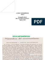 Presentación 7 PETRO. R. Metamórficas. Parte 1, 2016-2. Mzo 2016. AHG