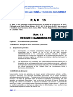 RAC 13 - Régimen Sancionatorio