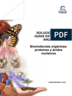 2016 Solucionario Guía 3 Biomoléculas Orgánicas Proteínas y Ácidos Nucleicos