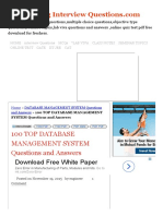 Download 100 TOP DATABASE MANAGEMENT SYSTEM Questions and Answers DATABASE MANAGEMENT SYSTEM Questions and Answerspdf by Sumeet Bhardwaj SN330336304 doc pdf