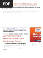 Download 100 TOP OPERATING SYSTEMS Multiple Choice Questions and Answers OPERATING SYSTEMS Questions and Answerspdf by Sumeet Bhardwaj SN330336369 doc pdf