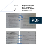 Similitudes entre el Código Procesal Civil con un proyecto elaborado en 1997 