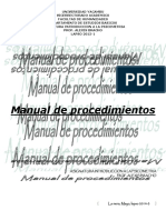 Manual de Procedimientos para Introduccion A La Psicometria
