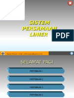 Sistem Persamaan Linier Kelas X