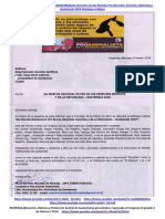 Carta a Dpto. Jurídico Municipalidad de Guatemala;  No Entorpecer 6ta Marcha. 10 Feb 2016.