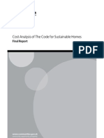 Code for Sustainable Homes Cost Analysis