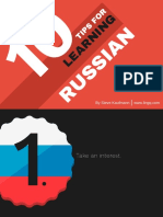 10 Tips For Learning Russian