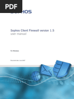 Sophos Client Firewall Version 1.5: User Manual