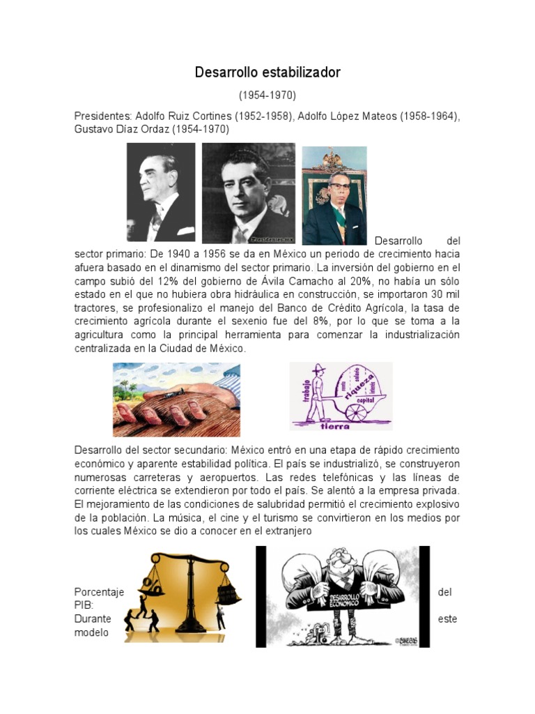Desarrollo estabilizador Macroeconomía Economía