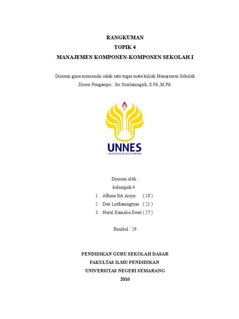 Manajemen Sekolah Dasar | PDF