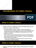 Introduction To Public Choice