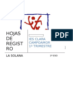 1 Hoja de Registro 1 Evaluación 1º ESO Cualidades Motrices