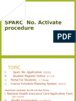 SPARC No. Activate Procedure