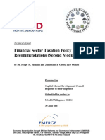 Dr. Felipe Medalla Financial Sector