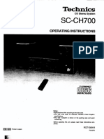 SC-CH700 Operating Instructions