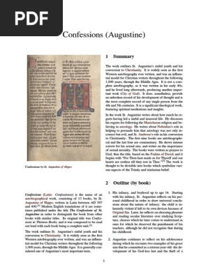 Confessions Augustine Pdf Confessions Augustine Religious Belief And Doctrine