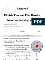 Electric Flux and Flux Density, Gauss Law in Integral Form: Sections: 3.1, 3.2, 3.3 Homework: See Homework File