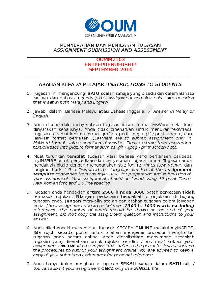 Assignment - Oumm2103 | PDF