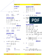 Ejercicios Resueltos de Productos Notables