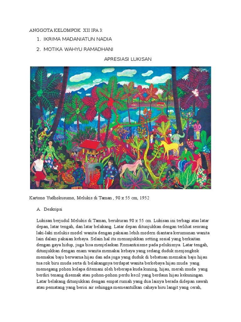 Contoh Lukisan  Dekoratif  Kartono  Yudhokusumo  Gambar  Contoh Lukisan  Dekoratif  Kartono  Yudhokusumo  Gambar