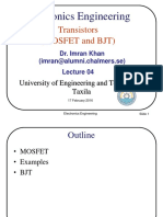 Electronics Engineering: Transistors (Mosfet and BJT)