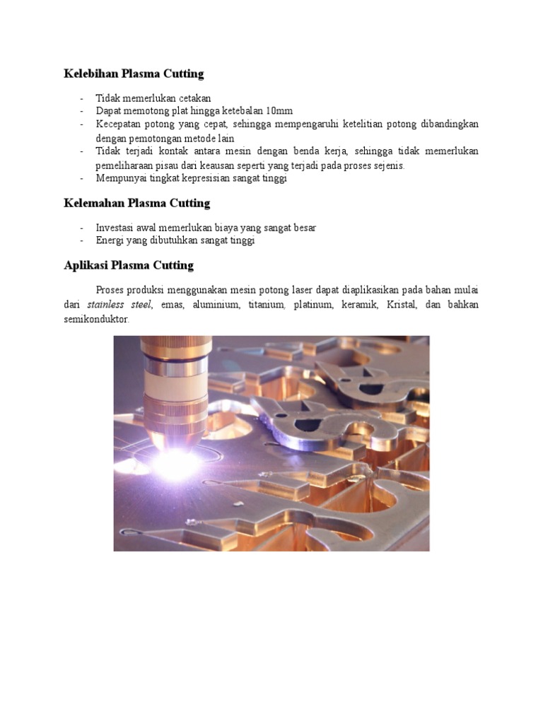 Kelebihan Plasma Cutting PDF