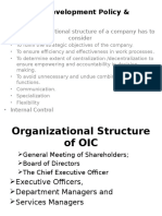 System Development Policy & Procedure: Effective Organizational Structure of A Company Has To Consider