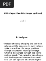 CDI (Capacitive Discharge Ignition) : Unit-II